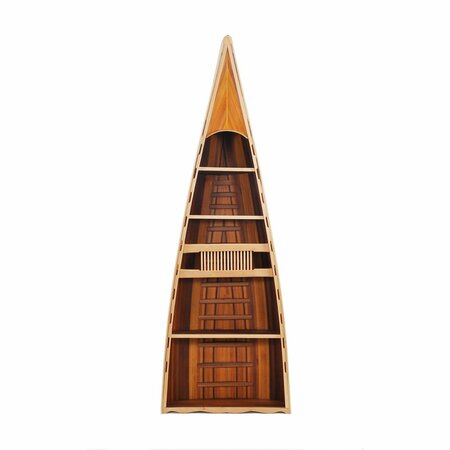 HOMEROOTS Wooden Canoe Book Shelf 31 x 90 x 20.5 in. 364286
